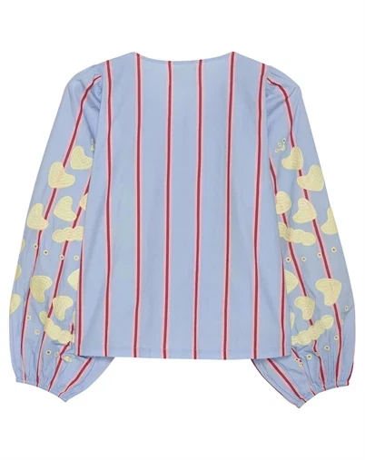 Sissel Edelbo - Elisabeth Top - Bluebell Stripes